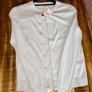 JCrew Factory Mint Jackie Cardigan.